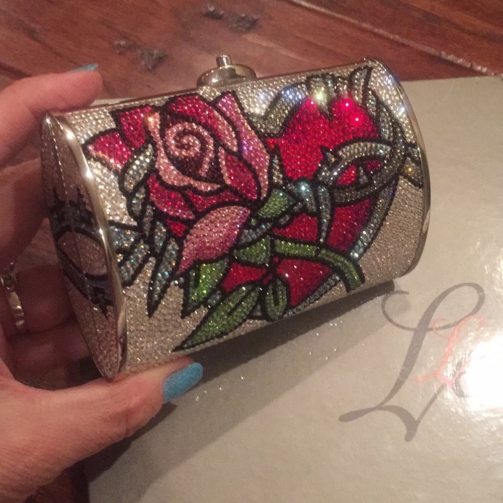 Judith Lieber Swarovski clutch, new - Picture 3 of 8